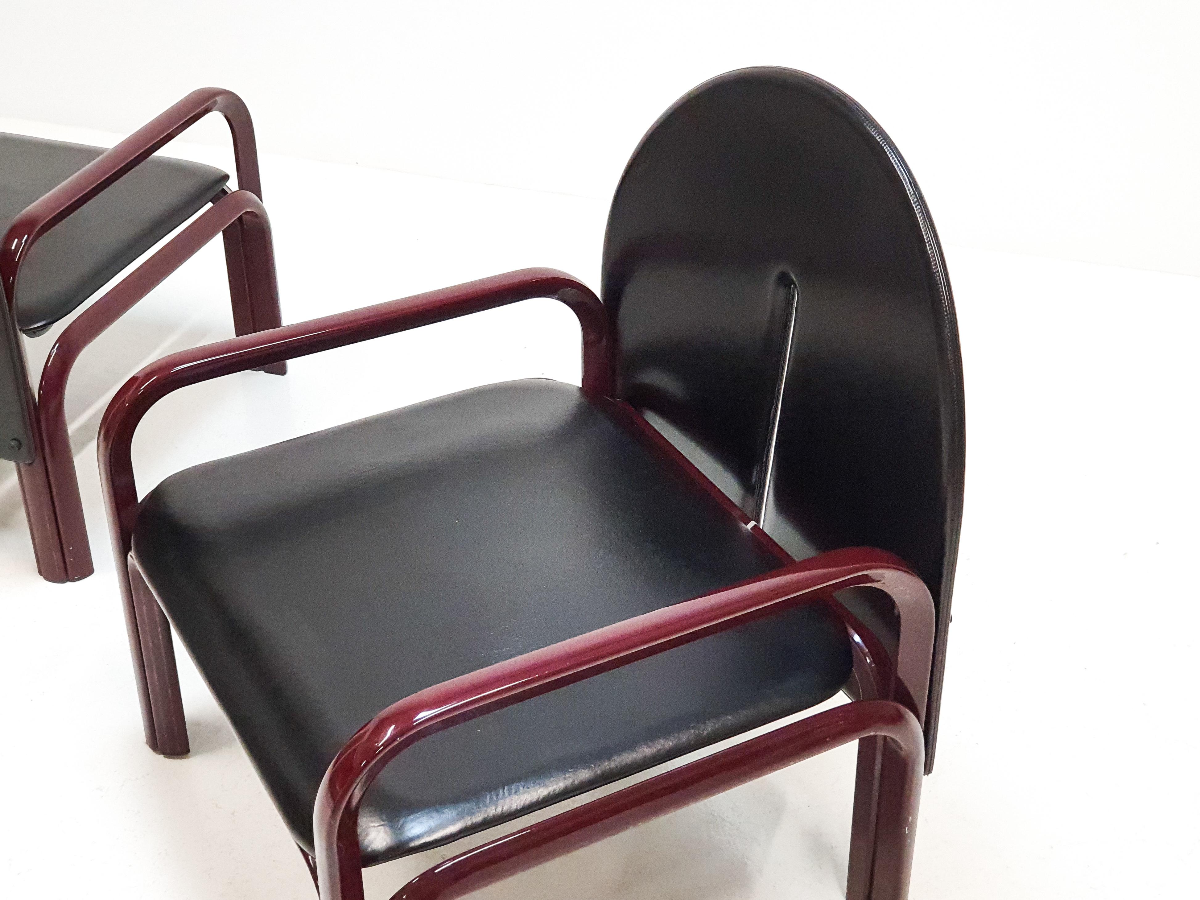 Pair of Gae Aulenti '54 L' Armchairs for Knoll International, 1976 4