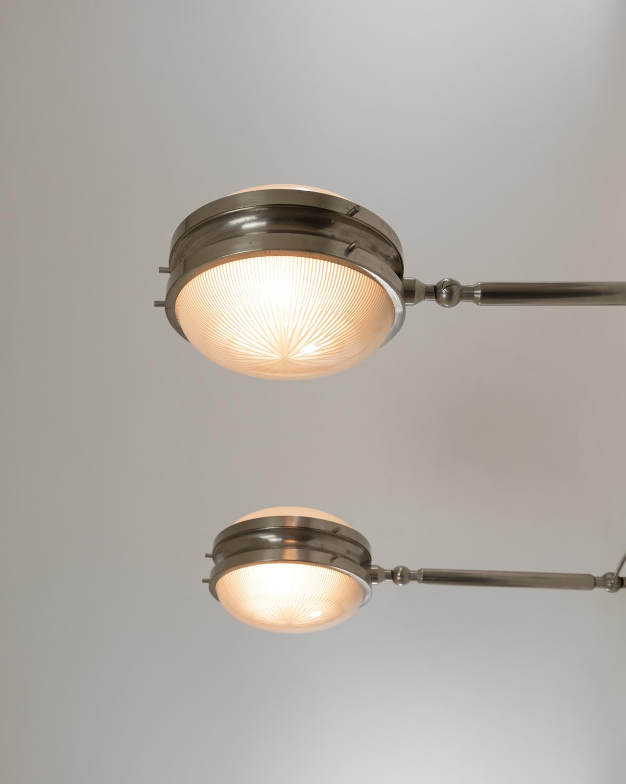 Enameled A Pair of Gamma Wall Lamps by Sergio Mazza for Artemide, 1960s For Sale