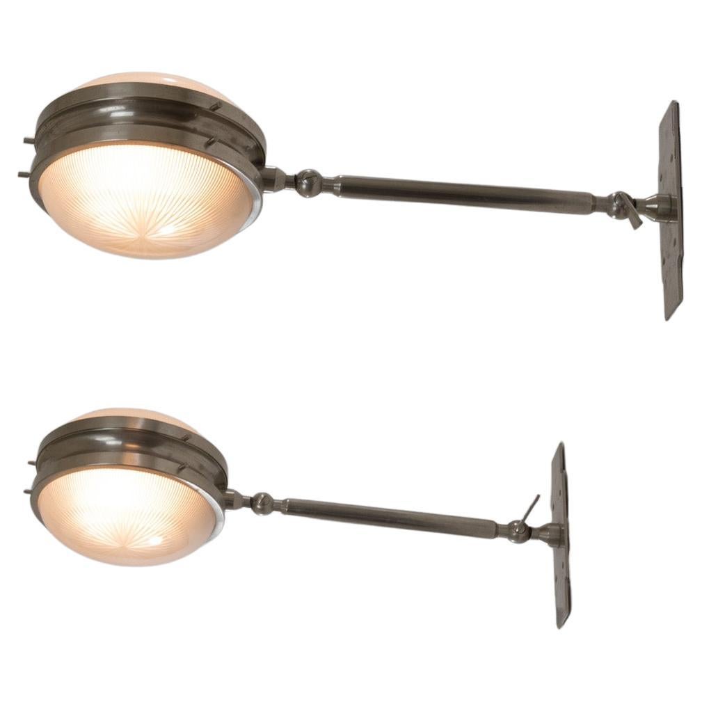A Pair of Gamma Wall Lamps by Sergio Mazza for Artemide, 1960s For Sale