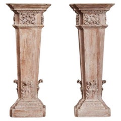 A Pair of George II Pine Pedestals, in the manner of William Kent