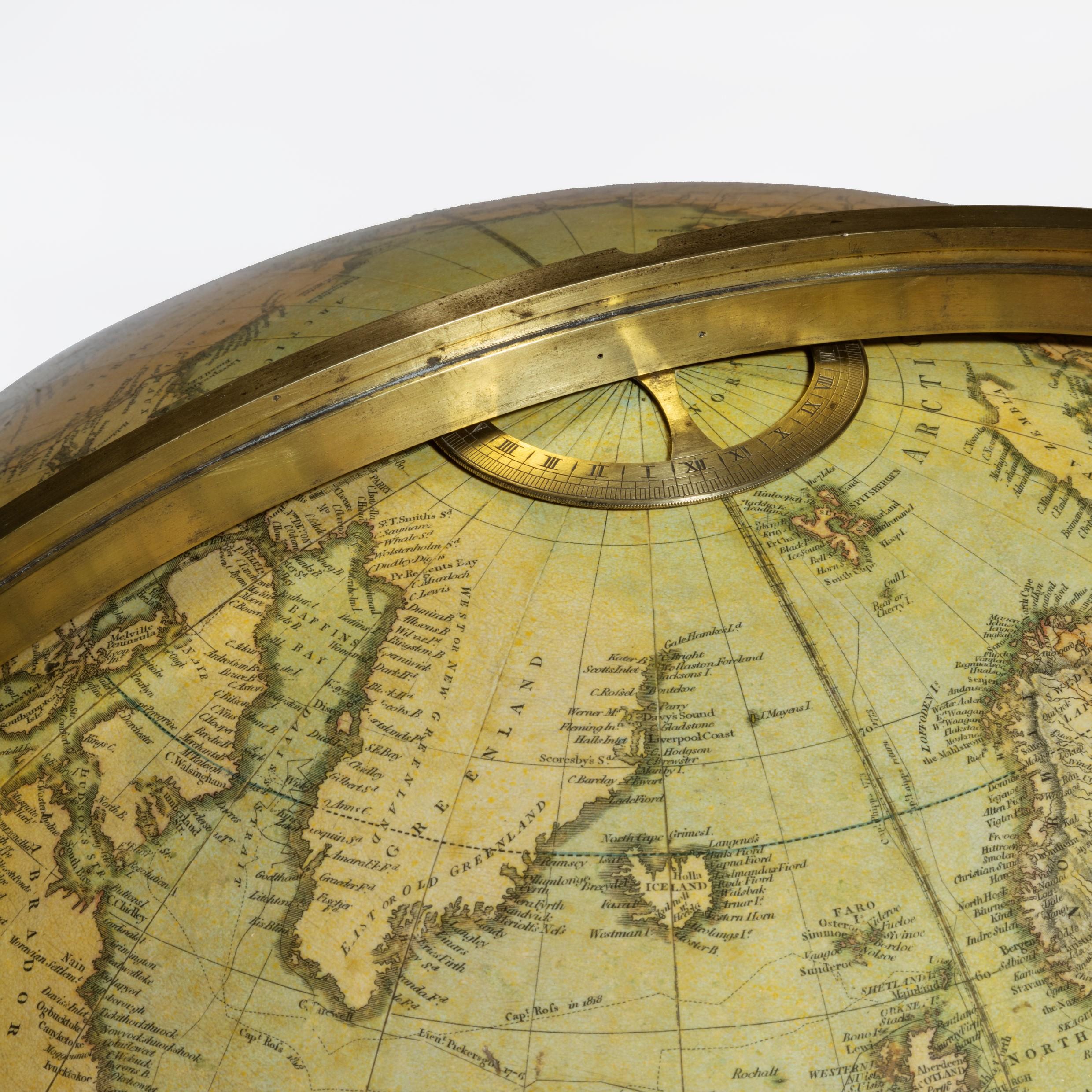 Paire de globes George III de J&W Cary datés de 1815 et 1800 en vente 1