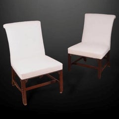 A pair of George III Chippendale period chairs