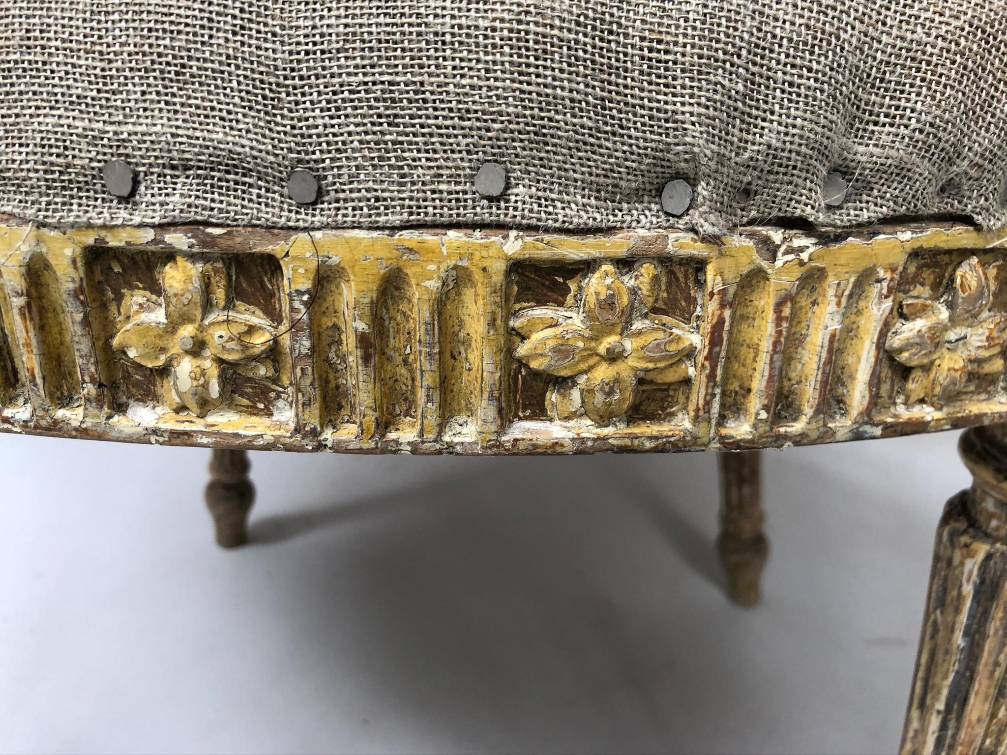 Pair of George III Parcel-Gilt Armchairs in the Manner of John Linnell For Sale 7
