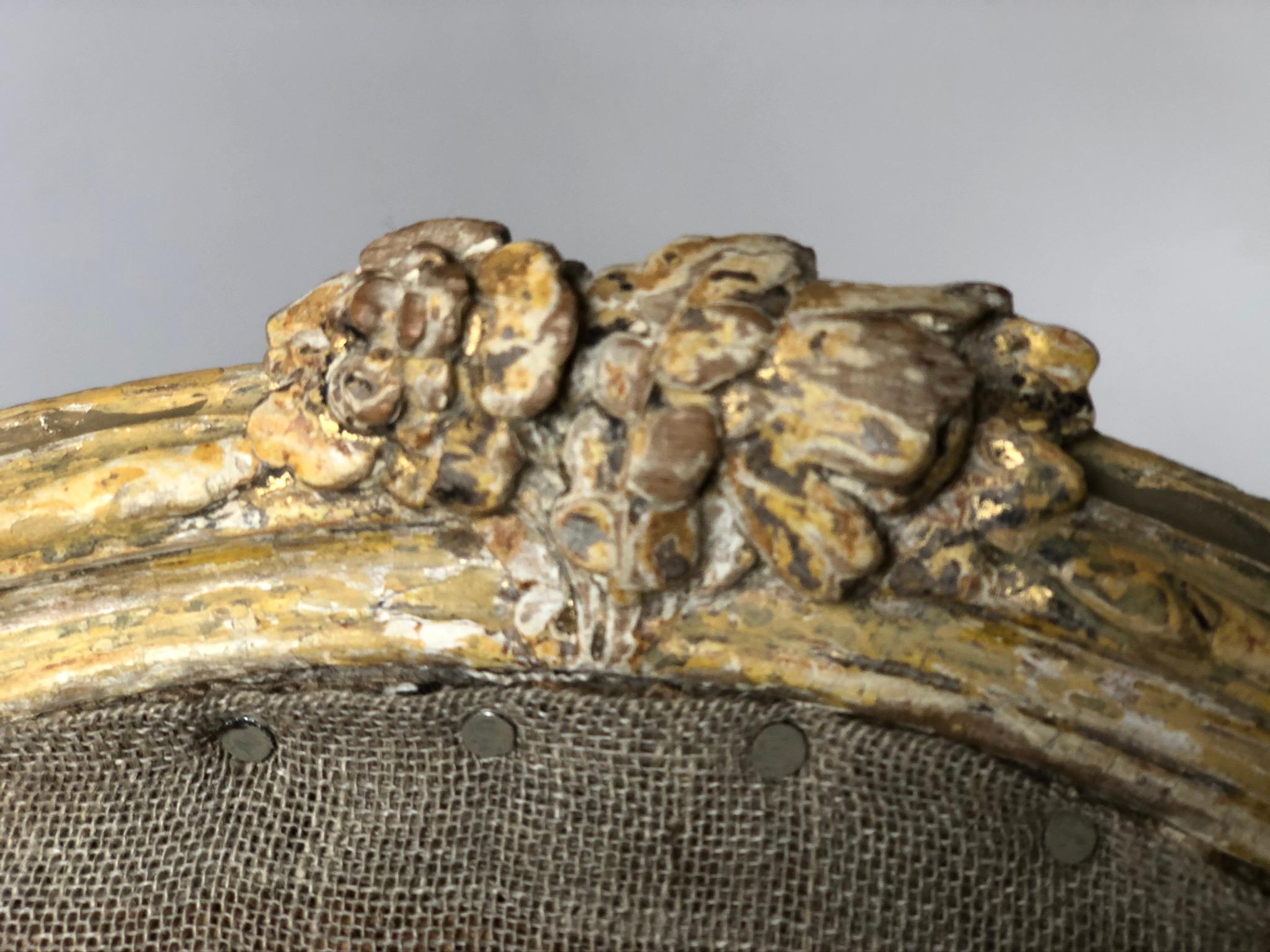 Pair of George III Parcel-Gilt Armchairs in the Manner of John Linnell For Sale 13