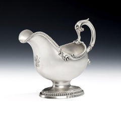 Pair of George III Sauceboats Made in London in 1767 by Parker & Wakelin