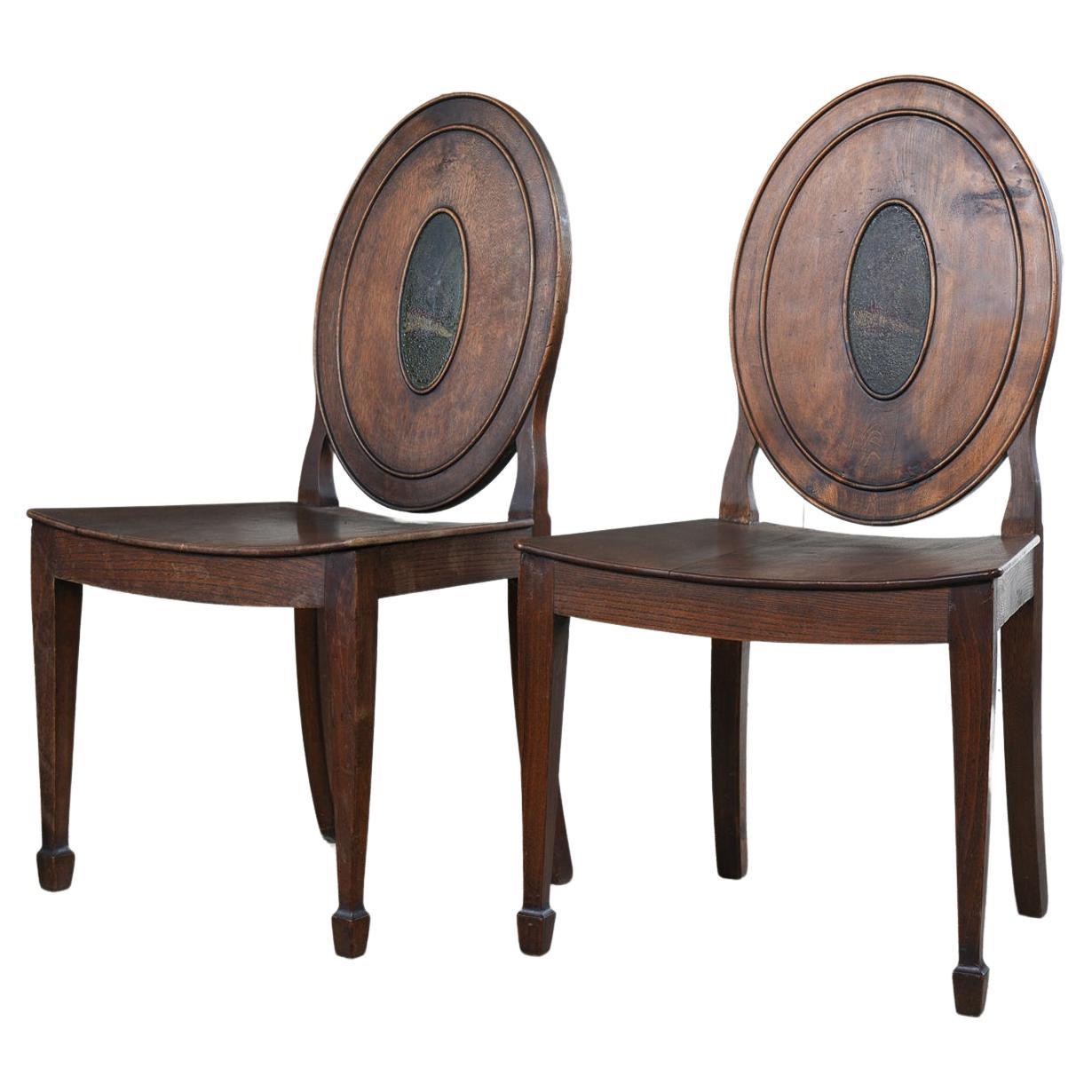 A Pair of George III Side Chairs in the manner of Mayhew & Ince For Sale