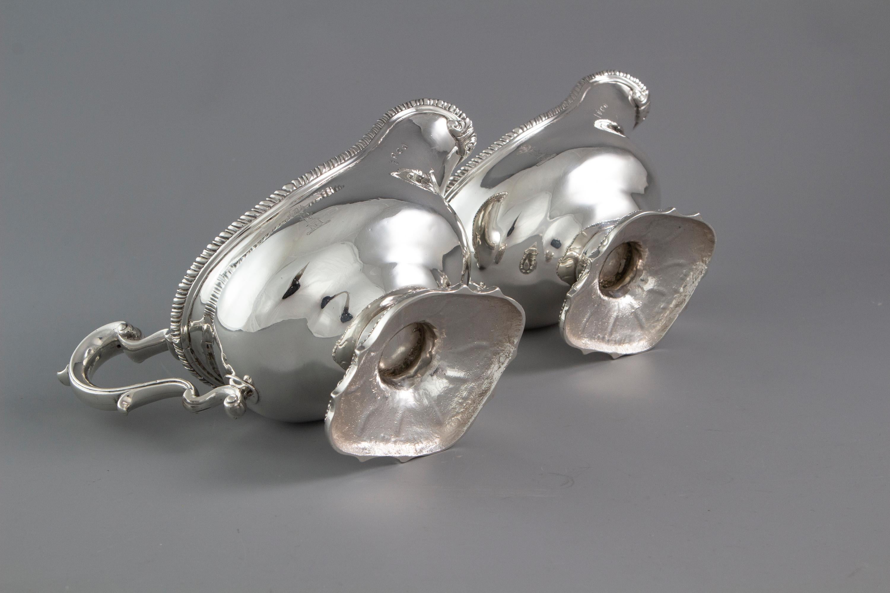 Pair of George III Silver Sauce Boats, London, 1761 4