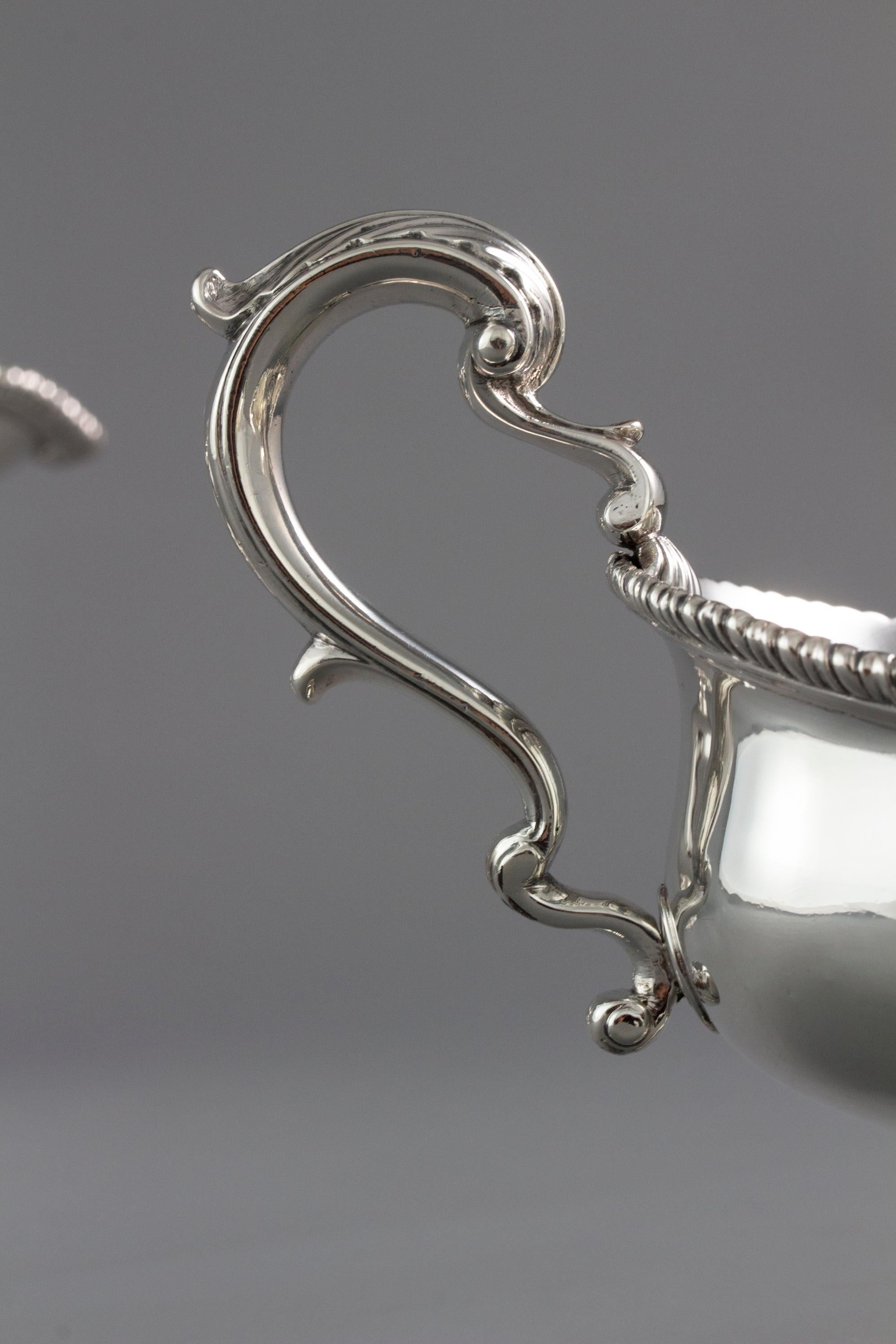 Pair of George III Silver Sauce Boats, London, 1761 1