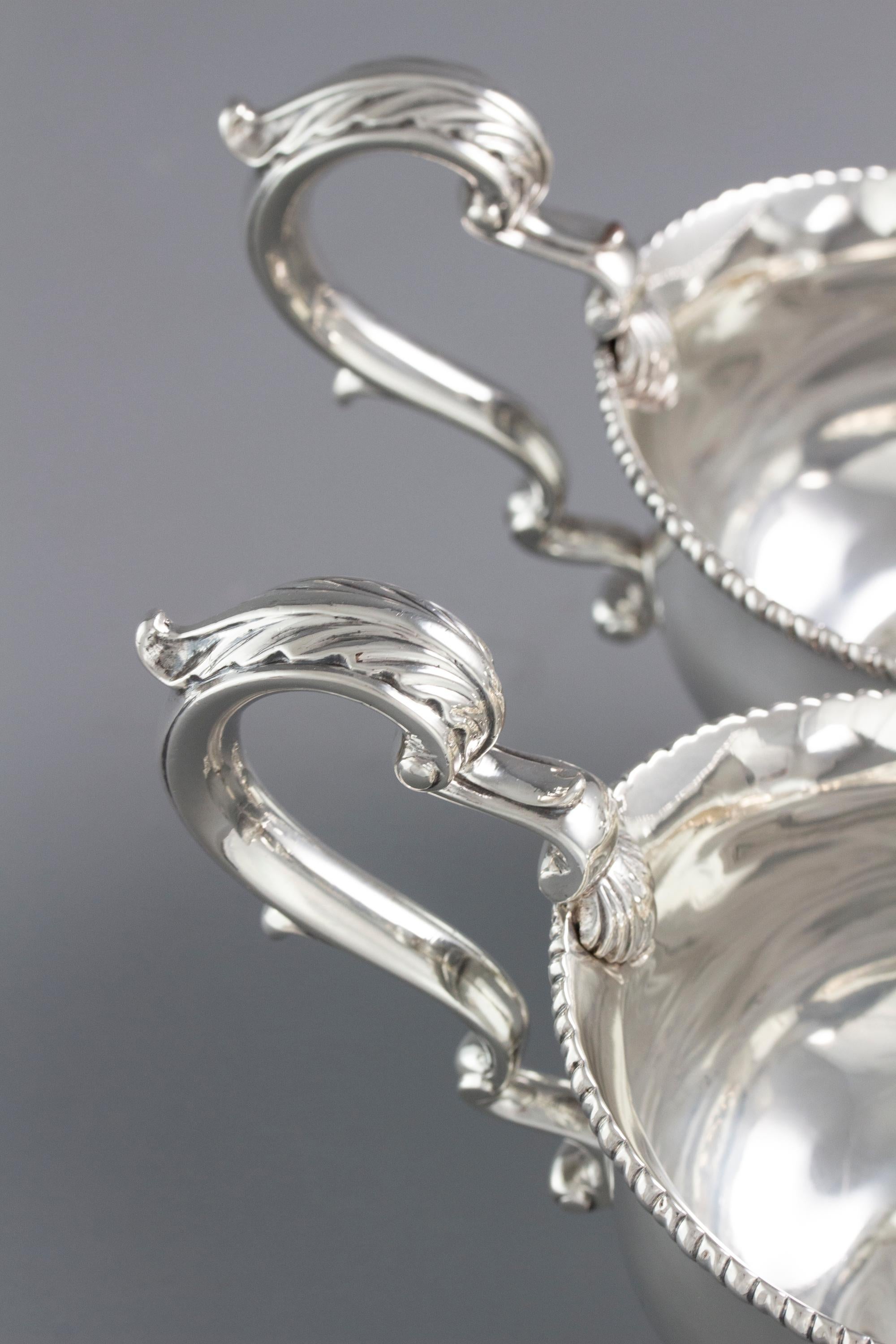 Pair of George III Silver Sauce Boats, London, 1761 3