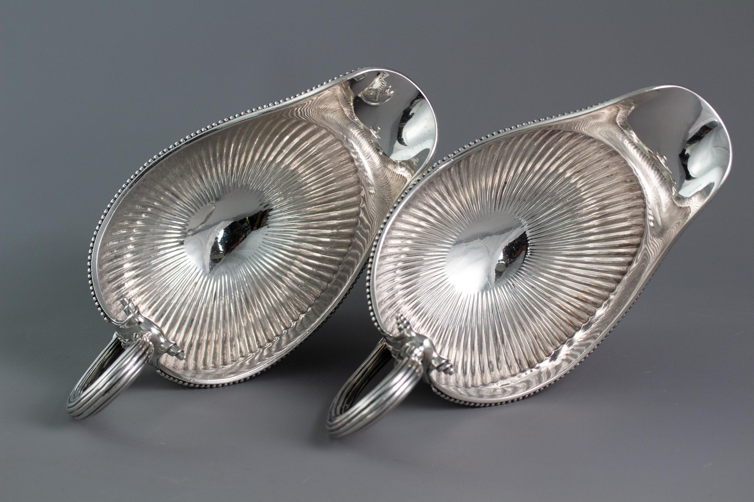 Pair of George III Silver Sauce Boats, London, 1777 5