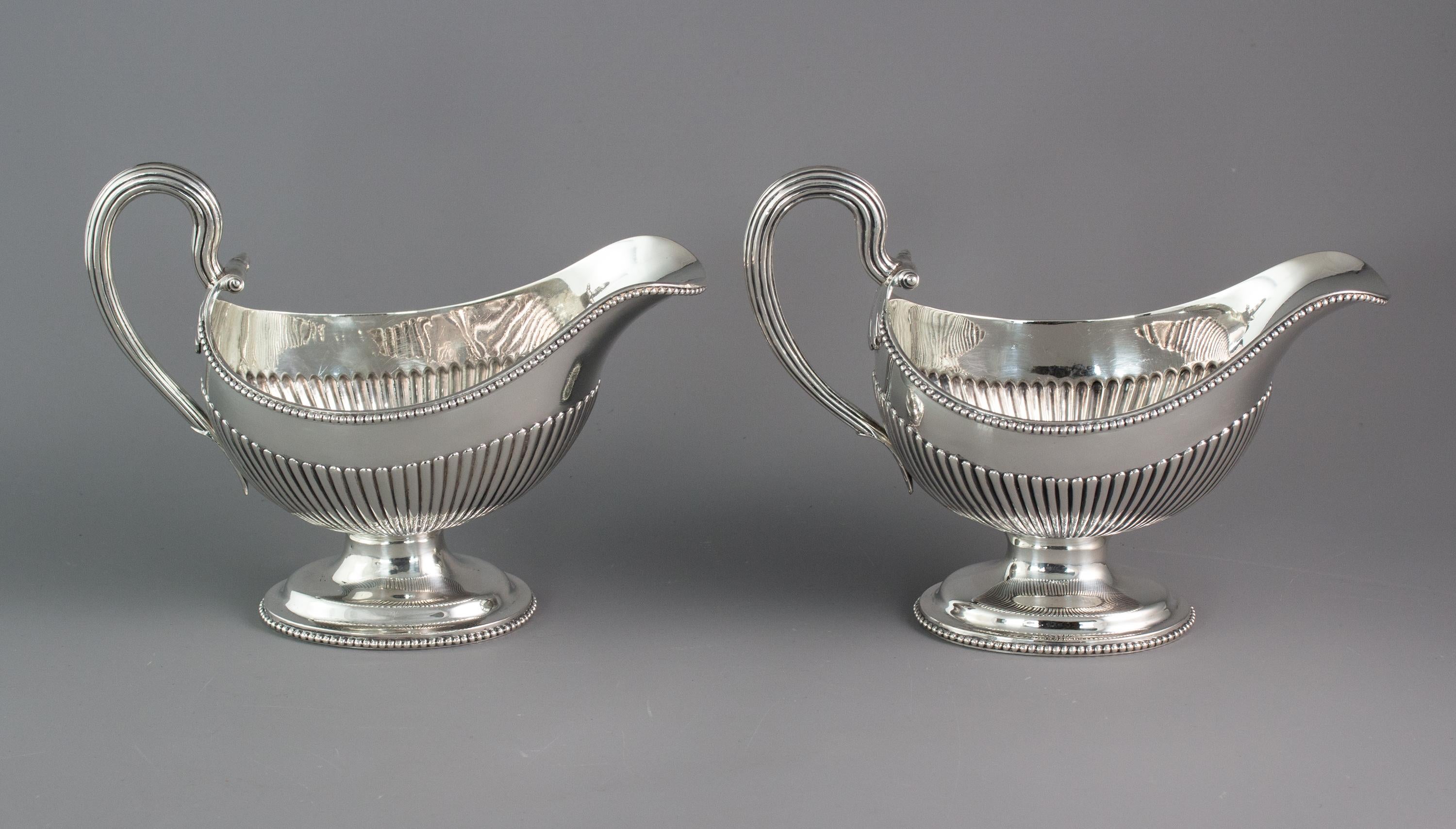 Pair of George III Silver Sauce Boats, London, 1777 6