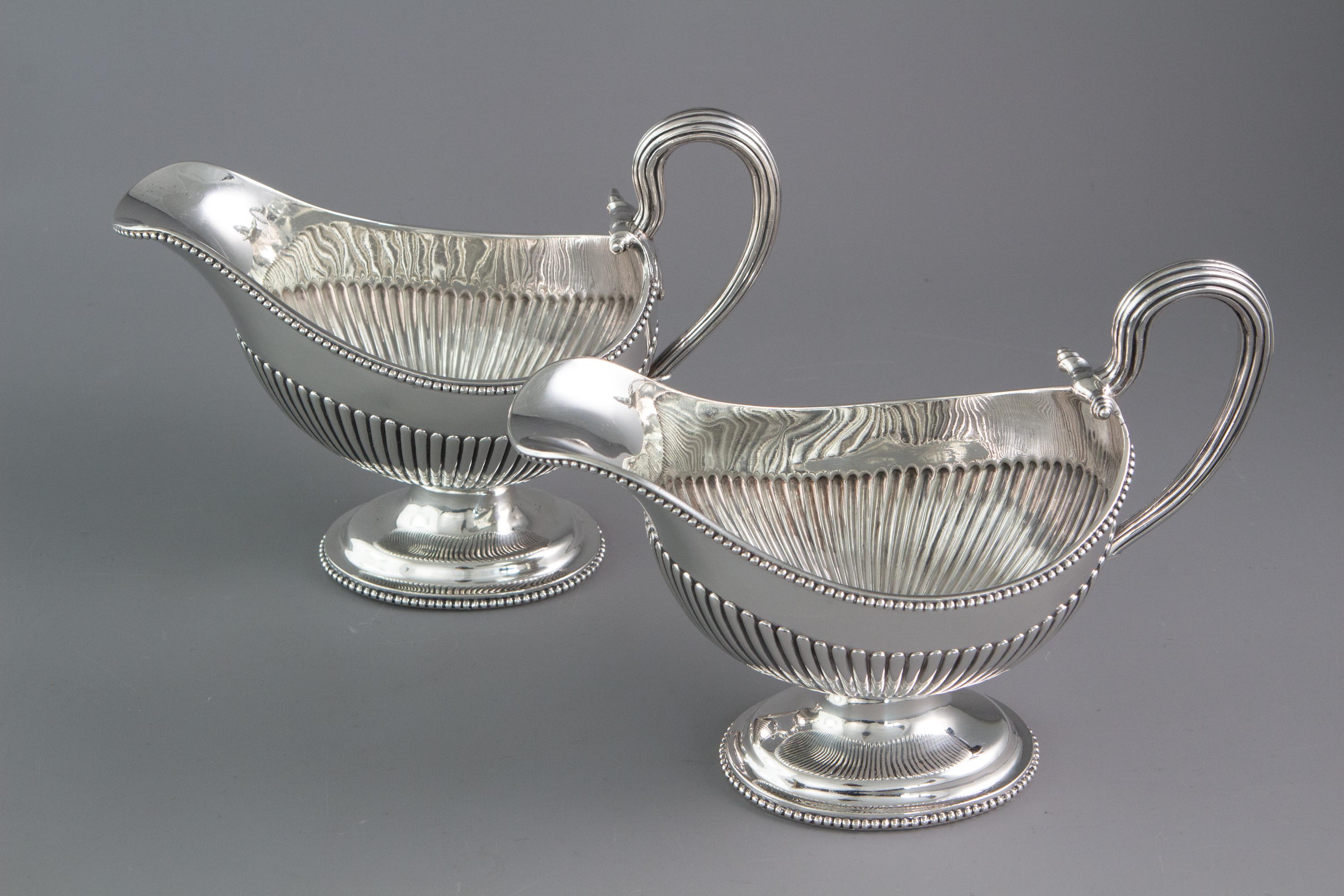 Pair of George III Silver Sauce Boats, London, 1777 7