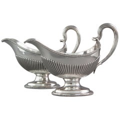 Paire de saucières en argent George III, Londres, 1777