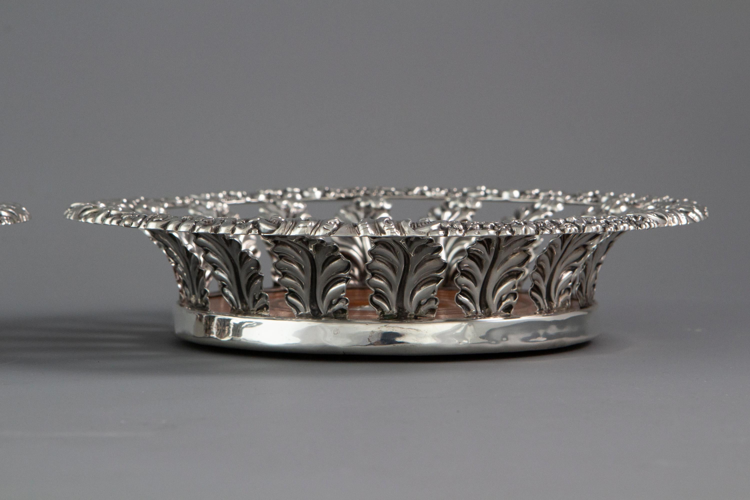 Pair of George III Silver Wine Coasters Sheffield, 1818 9