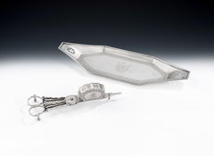Pair of George III Snuffer Scissors & Tray, Dublin, 1794 by John Stoyte