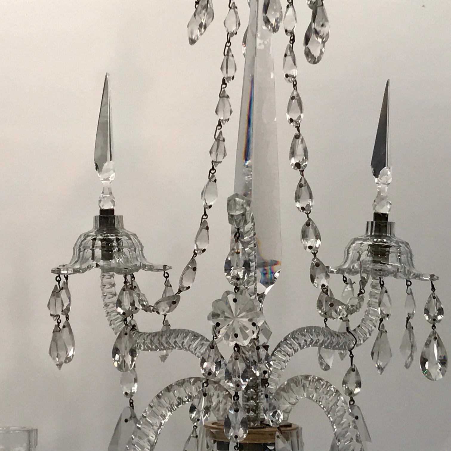 18th Century English George III Period Pair of Candelabra by William Parker, For Sale