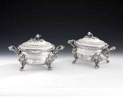 Pair of George iv Rococo Tureens, London, 1823, John, Henry & Charles Lias
