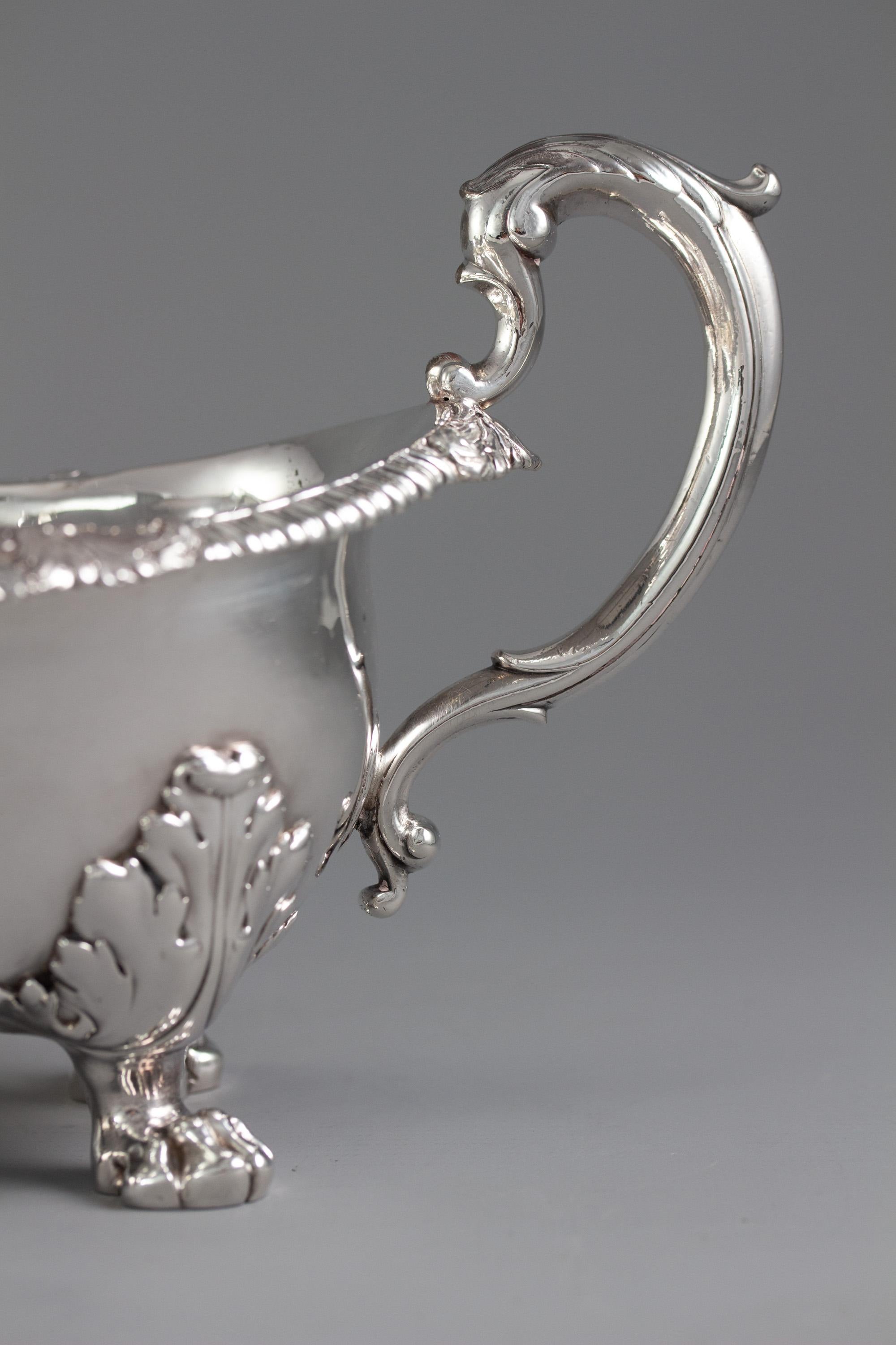 Pair of George IV Silver Sauce Boats, London 1820 by Paul Storr 2