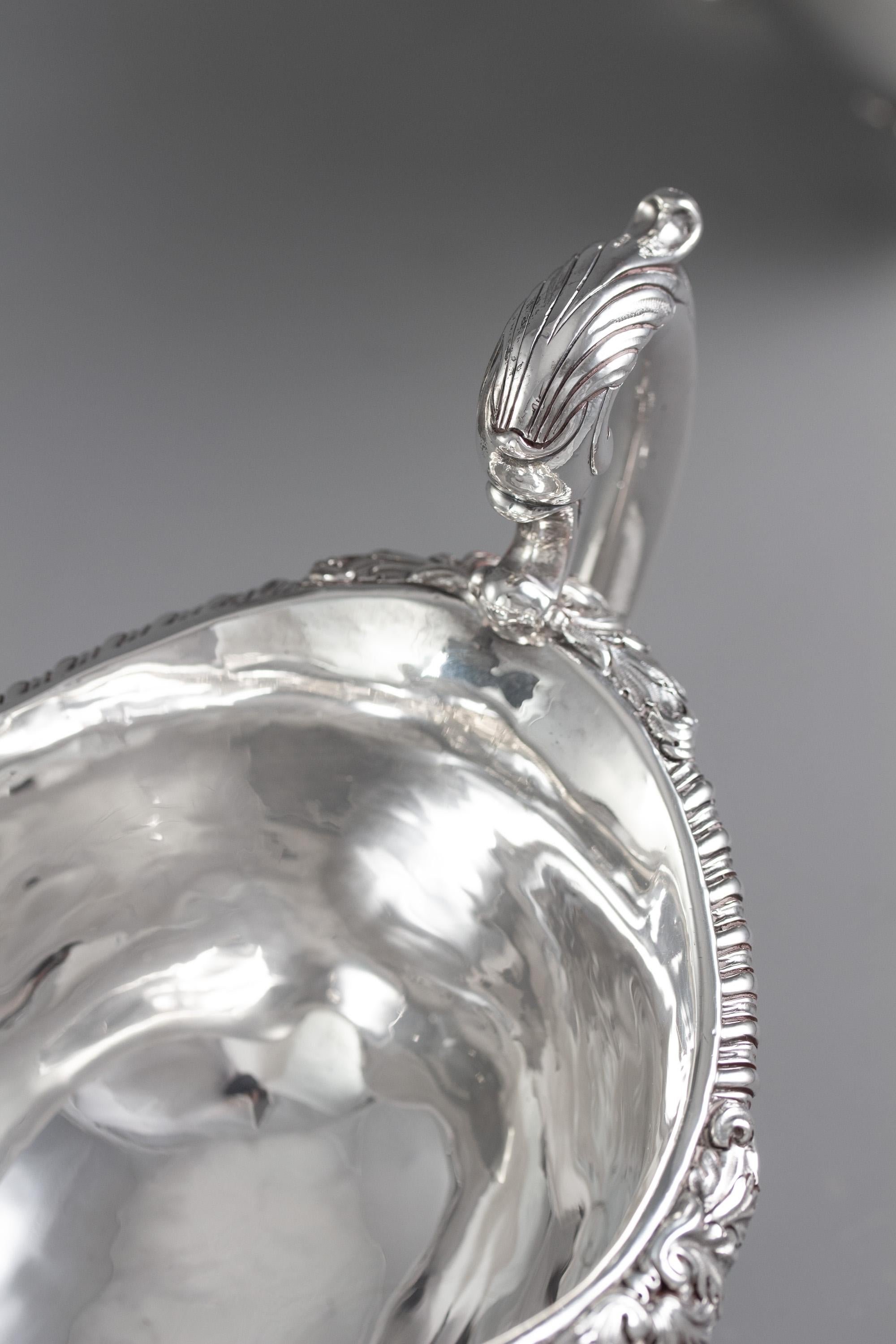 Pair of George IV Silver Sauce Boats, London 1820 by Paul Storr 12