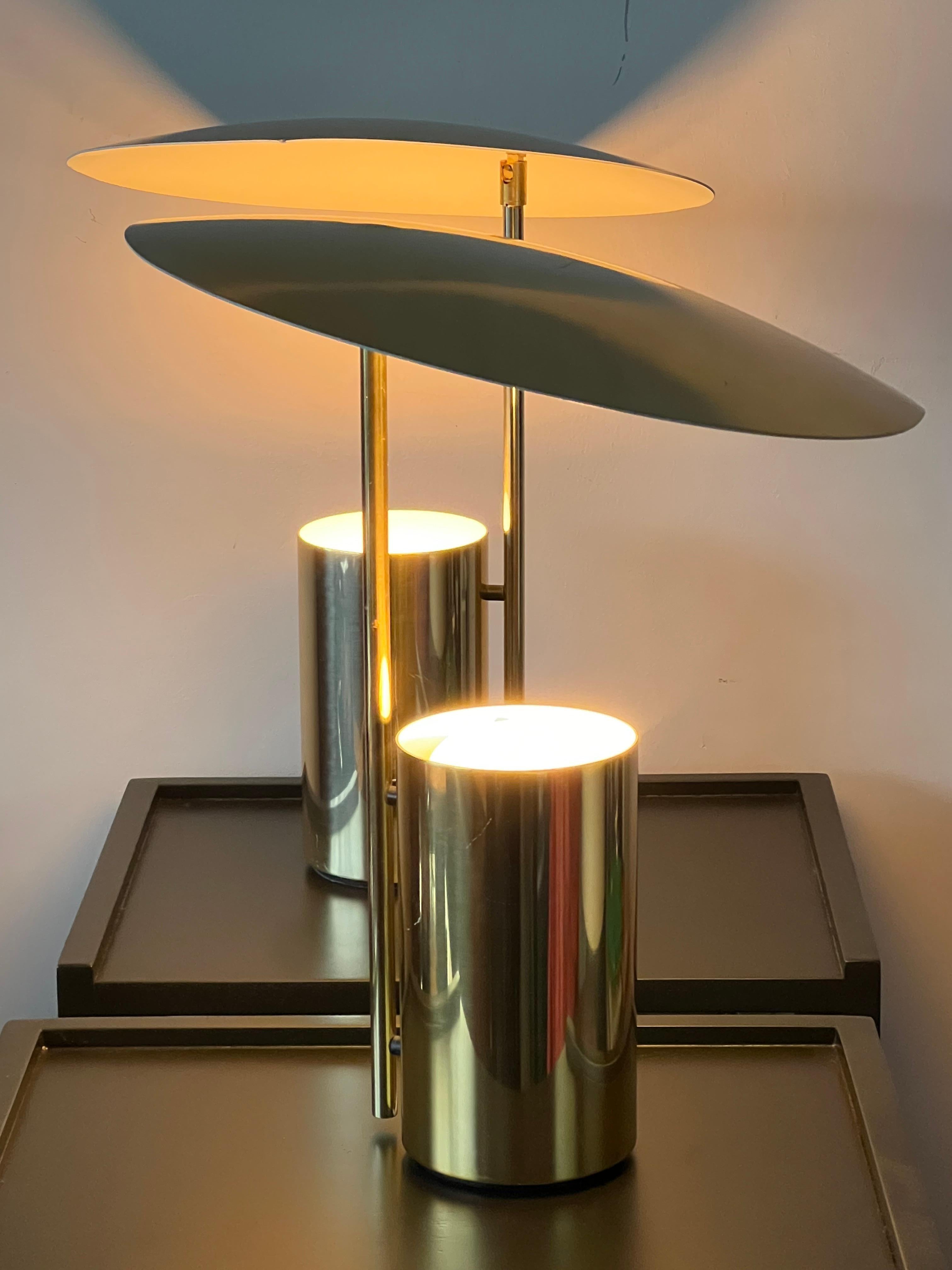Aluminium Paire de lampes demi-lampes de George Nelson pour Koch Lowy en vente