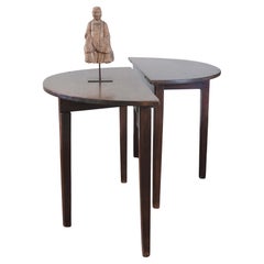 A Pair of Georgian Demi-Lune Side Tables