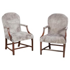 A Pair of Georgian Library Chairs
