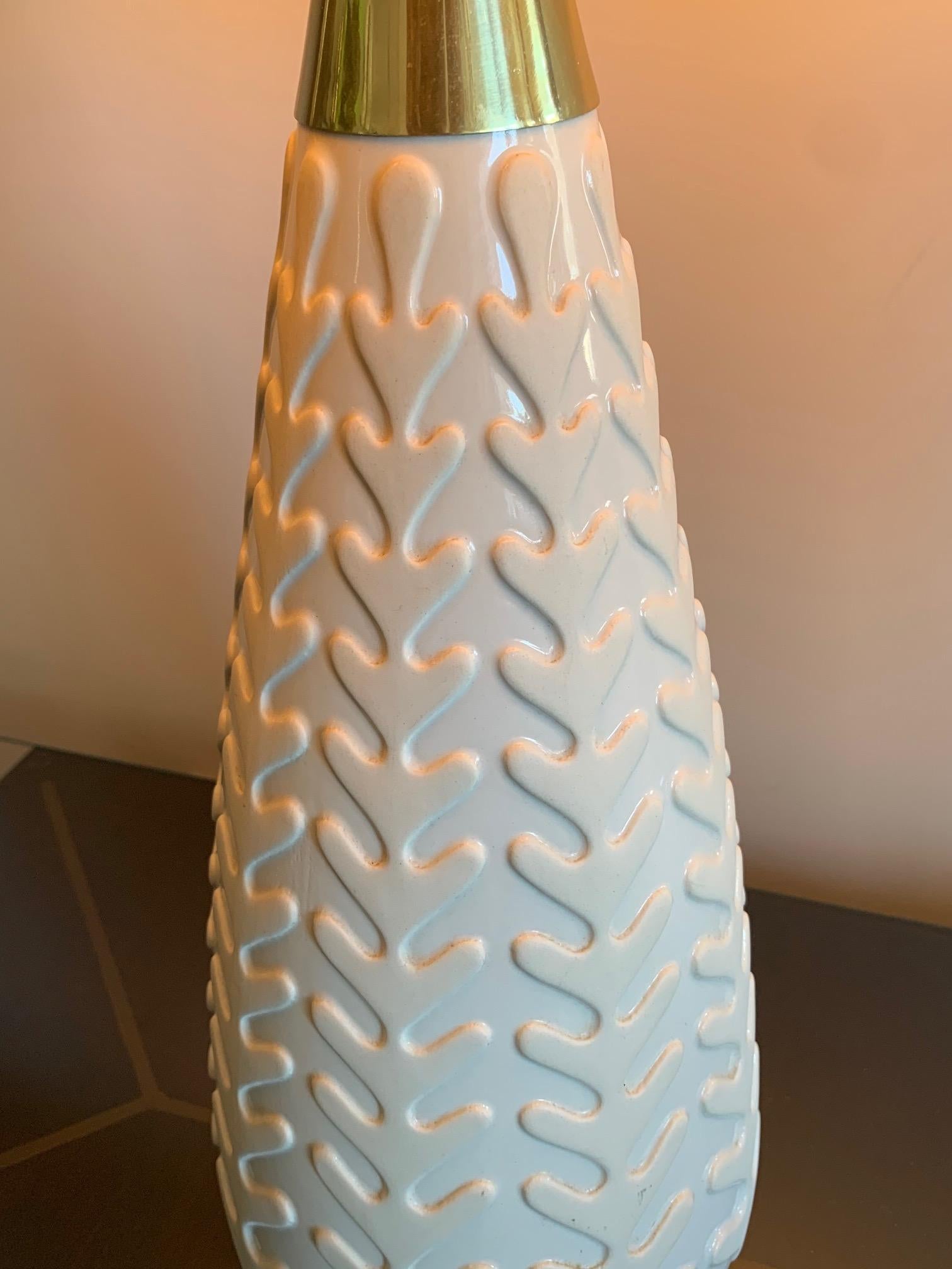 Ceramic Pair of Gerald Thurston Lightolier Table Lamps
