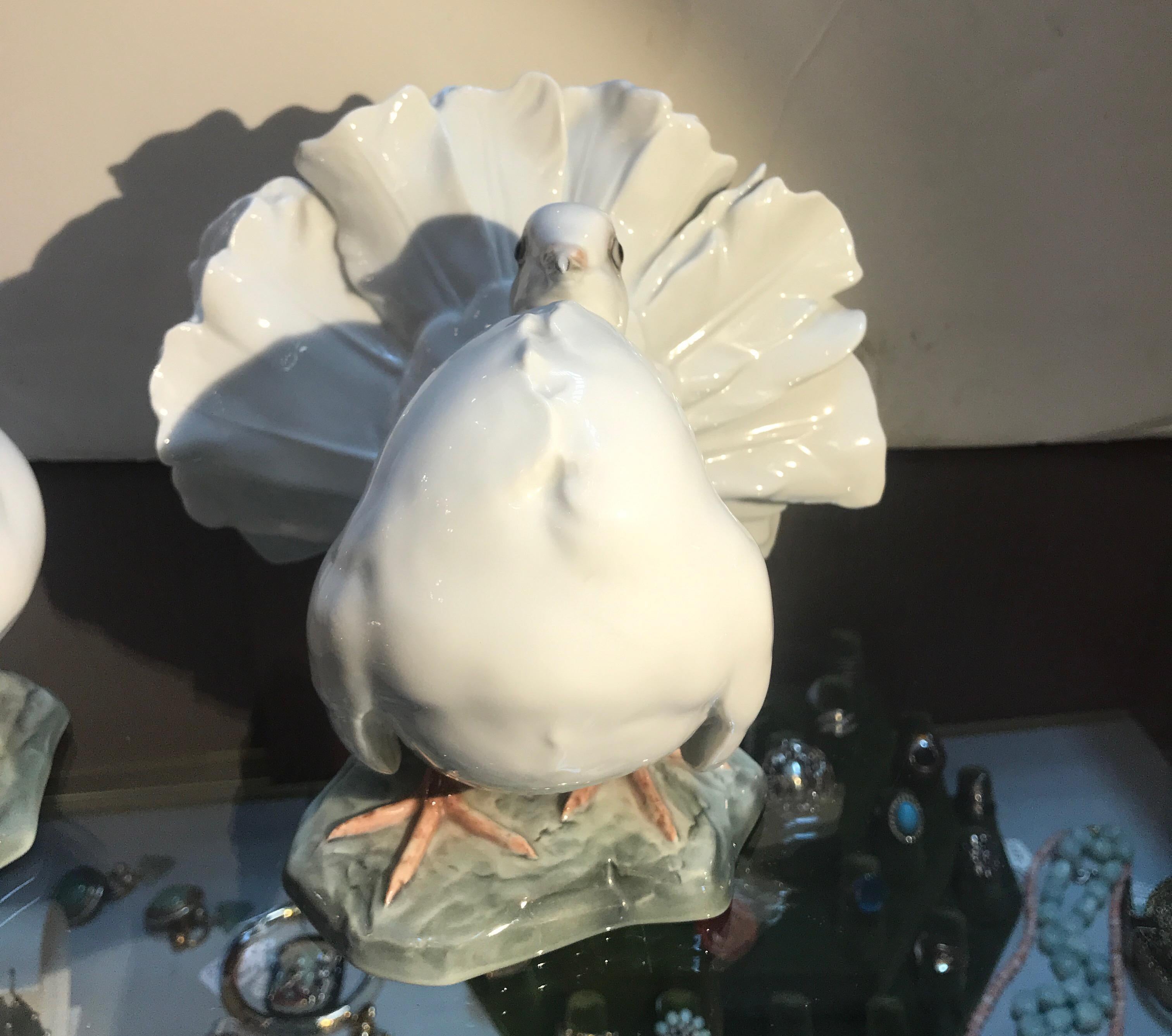 white dove figurines