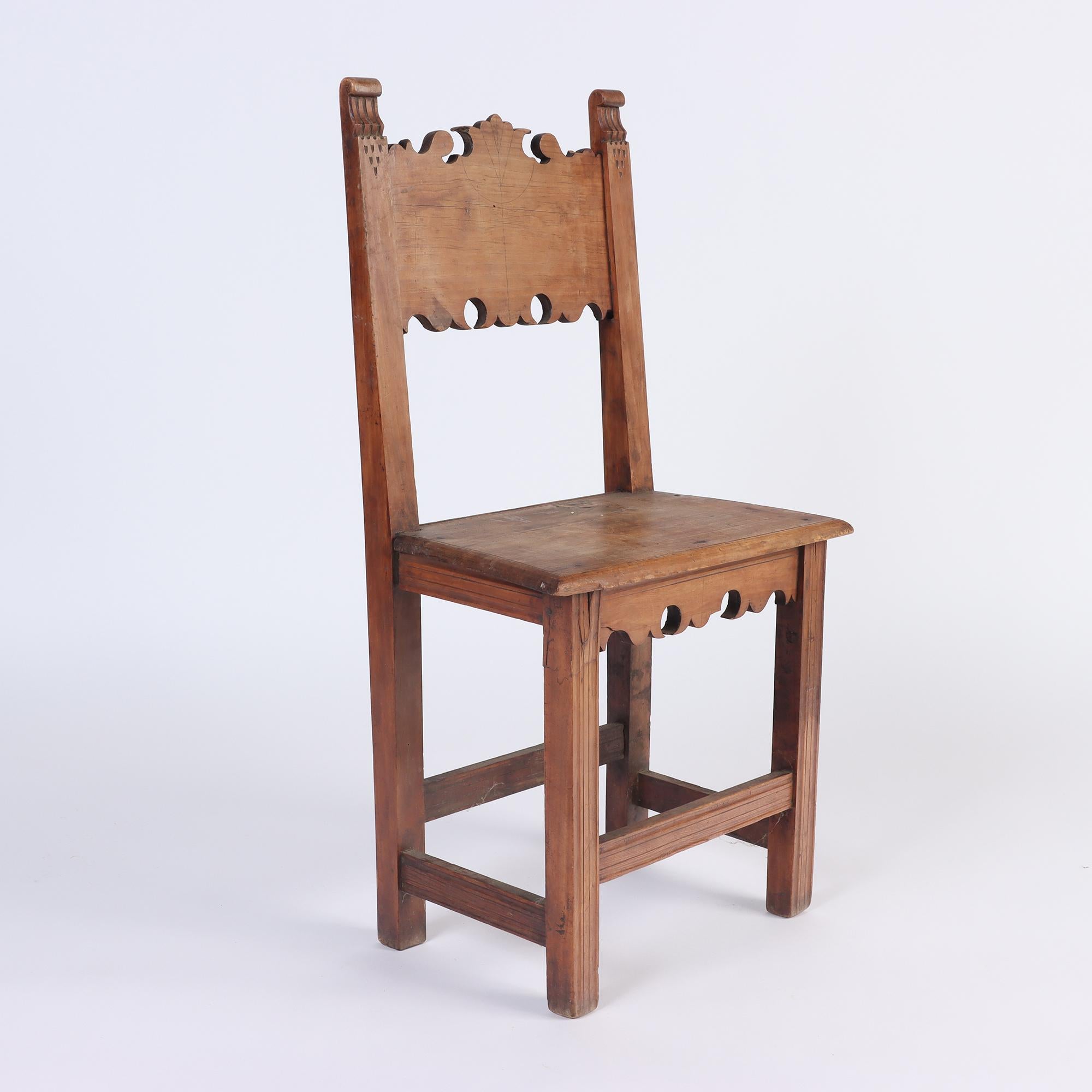 Pair of German Walnut Chairs, 19th Century 3
