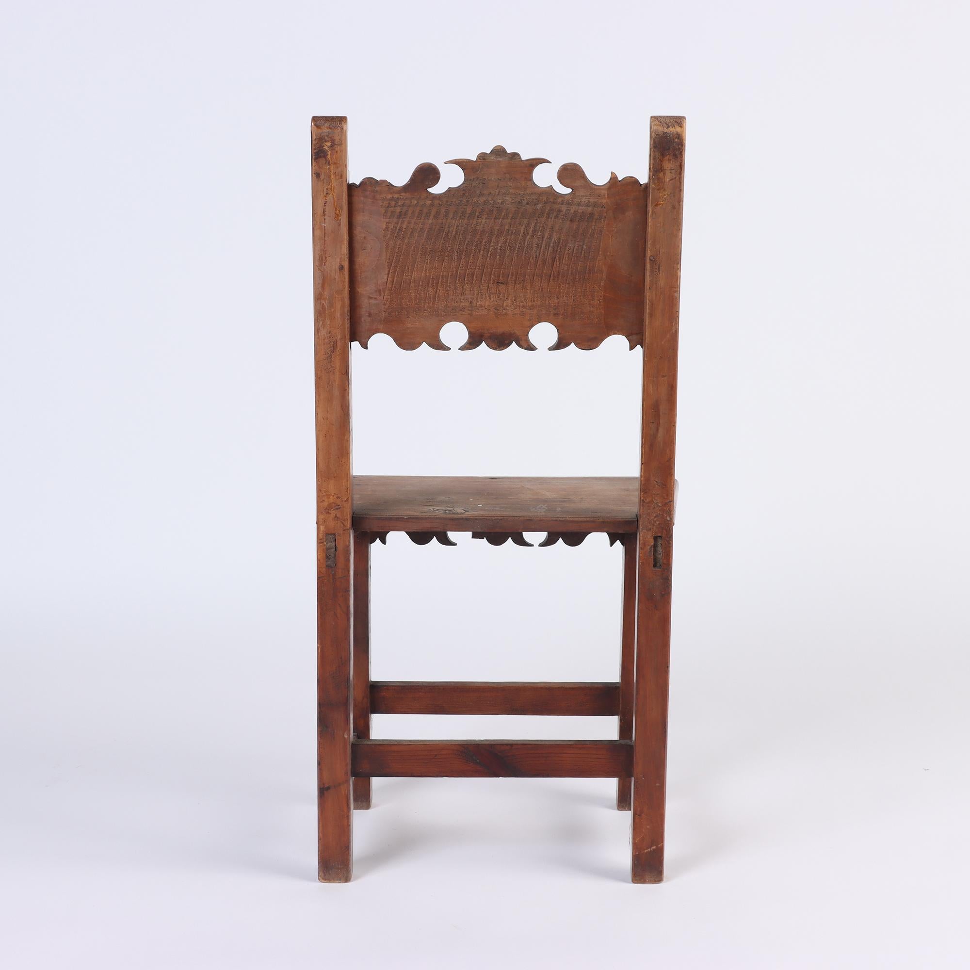 Pair of German Walnut Chairs, 19th Century 4