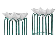 A Pair of Giant Clam Shell Jardinières or Tables by Tony Duquette