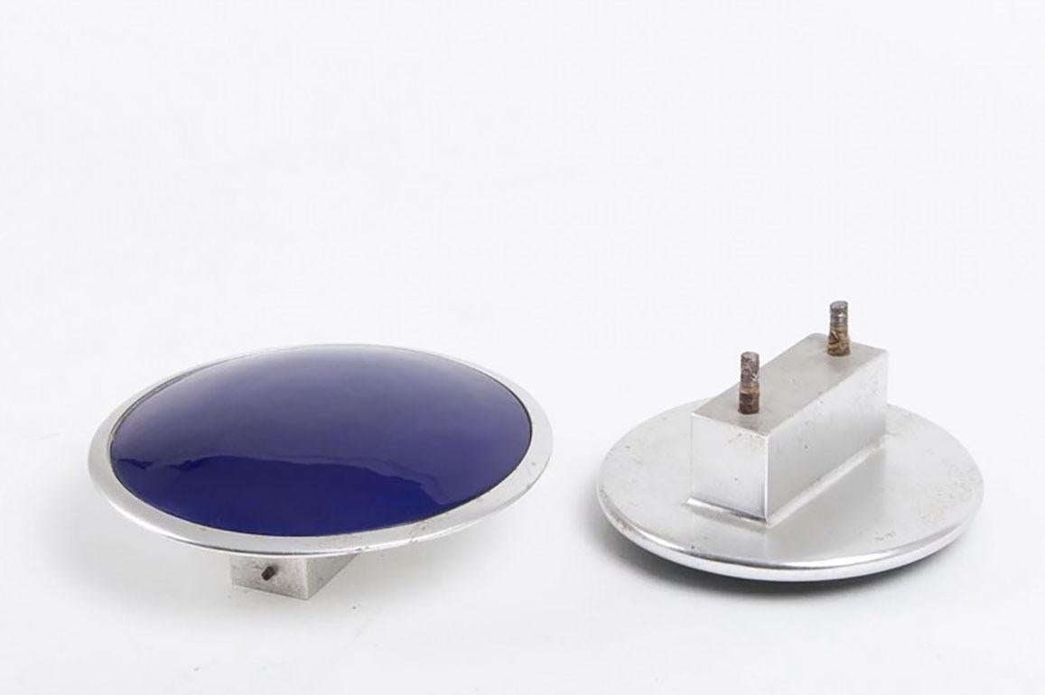 International Style A Pair of Giant Enameled Door Handles by Hagenauer Workshop Austria, circa 1960s