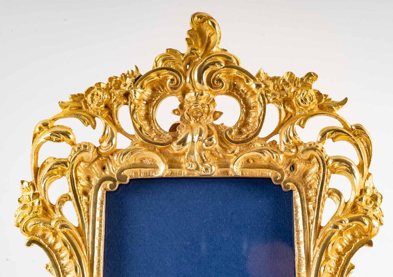 European A pair of gilt bronze picture frames, 19th century For Sale