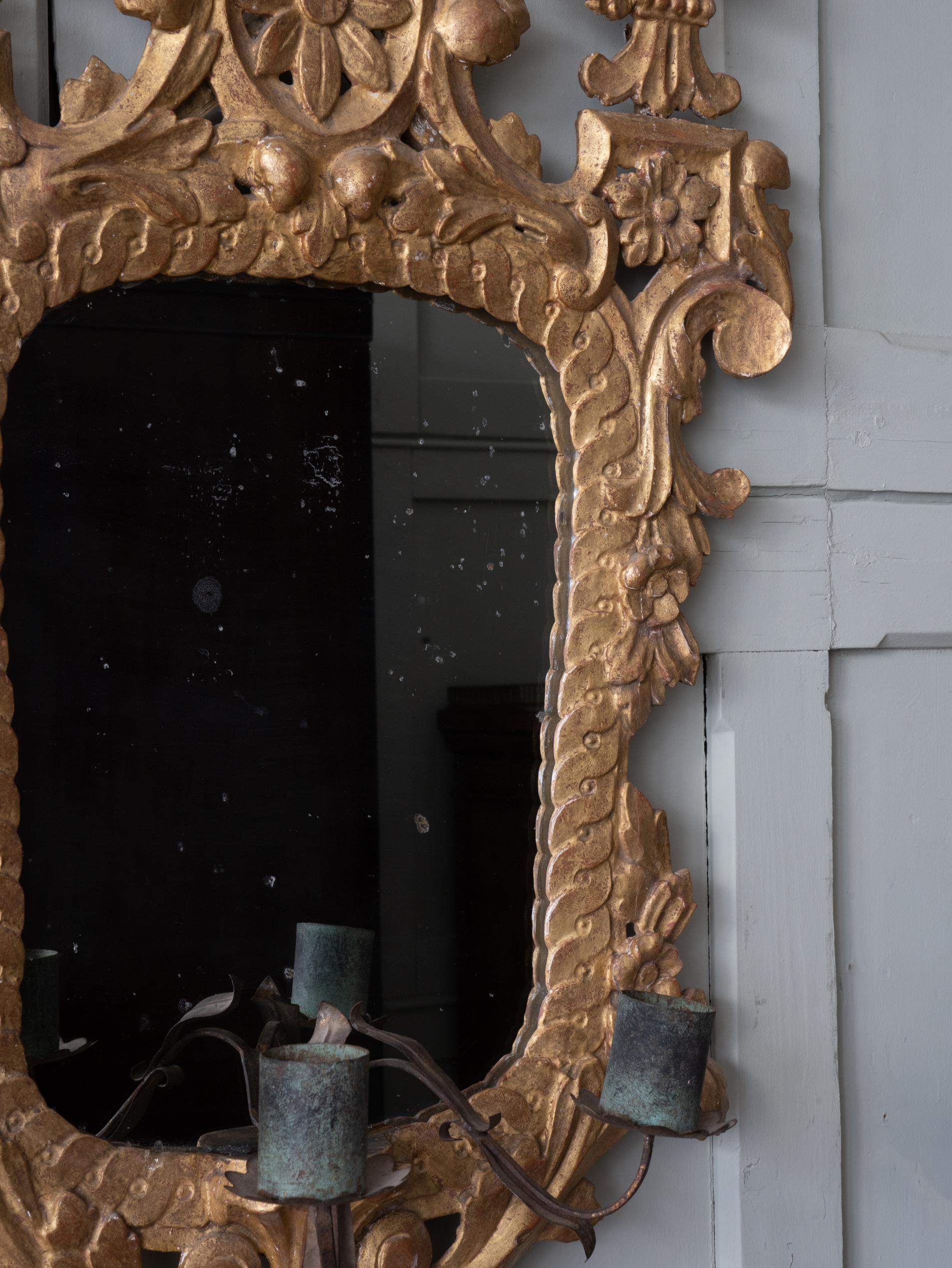 Pair of Gilt Wood 19th Century Mirrors 7