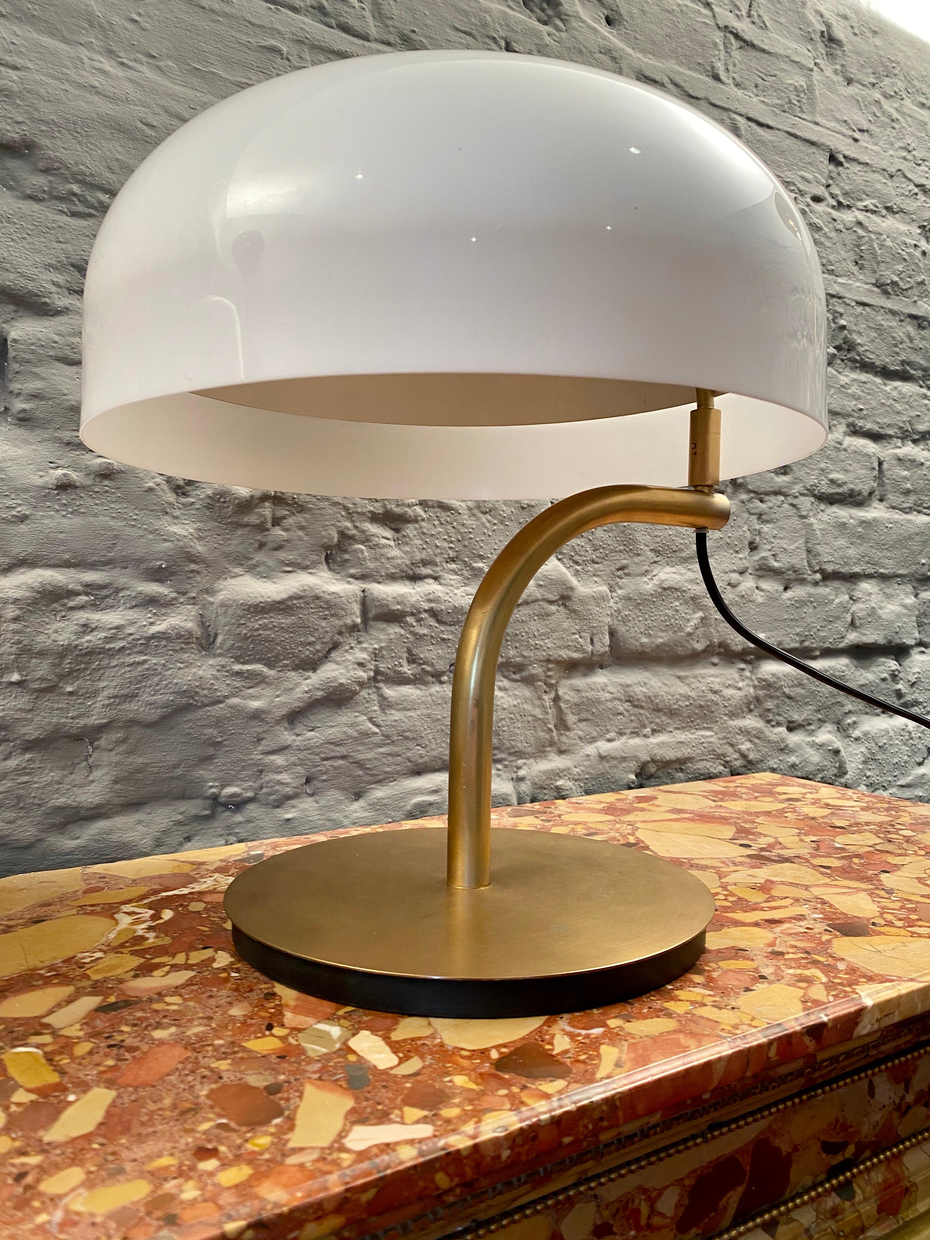 Italian Pair of Giotto Stoppino Swing Arm Desk Lamps