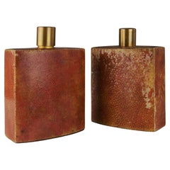 Un par de Frascos de Perfume de Cristal Cubiertos de Shagreen - Francia - Años 30
