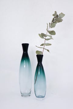 Paire de vases en verre - Bengt Orup "Tona" - années 1950 - Johansfors, Suède