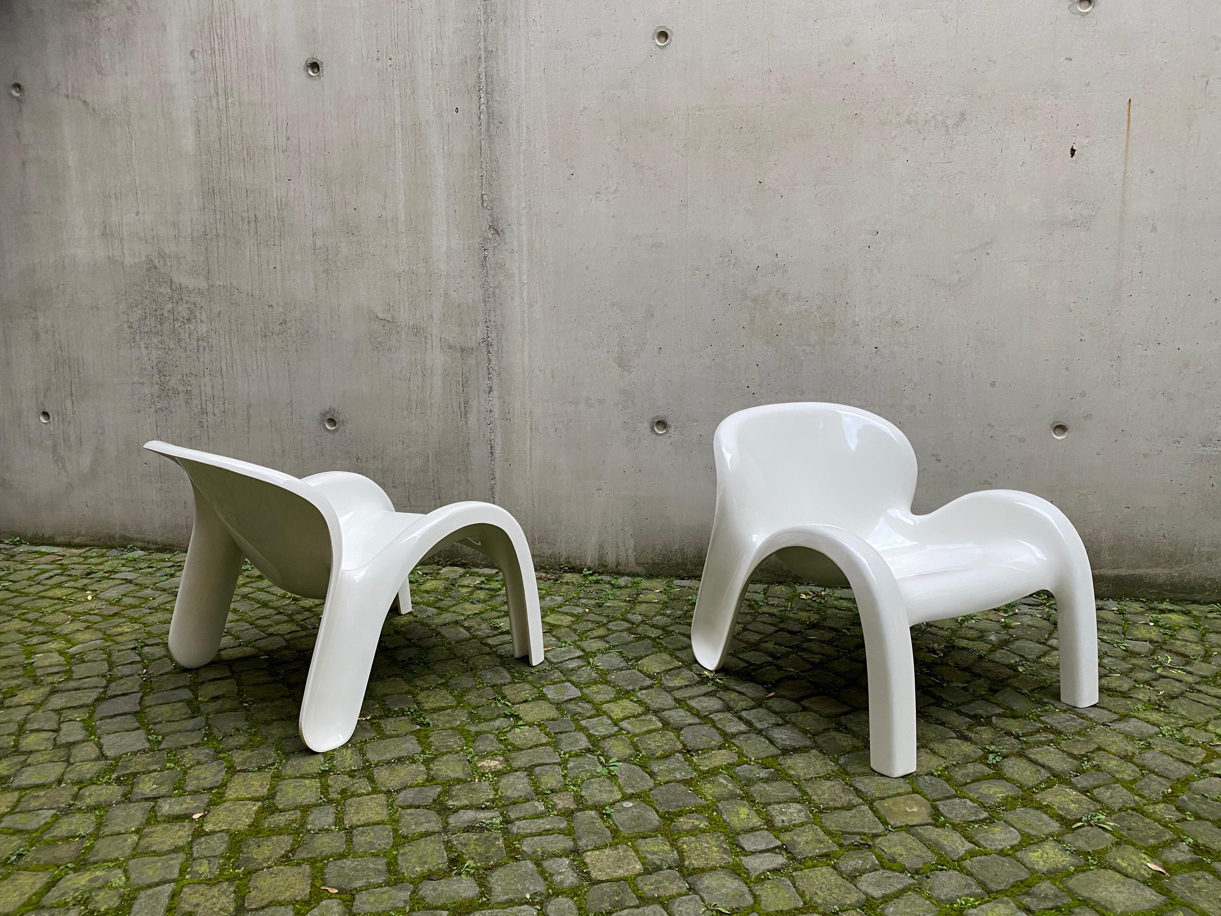 Paire de chaises longues de style GN2 Peter Ghyczy pour Reuter, Form+Life Collection 2
