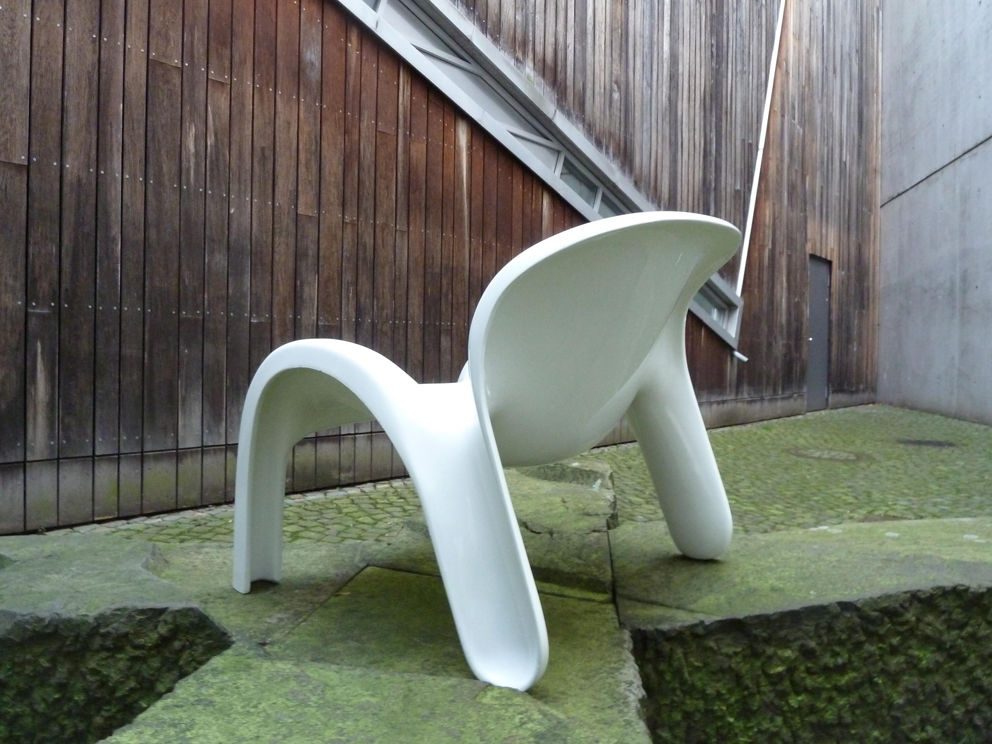 Moulé Paire de chaises longues de style GN2 Peter Ghyczy pour Reuter, Form+Life Collection