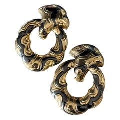 A Pair of Gold and Blackened Gold Detachable
Ken
Ear Pendants, by Marina B.