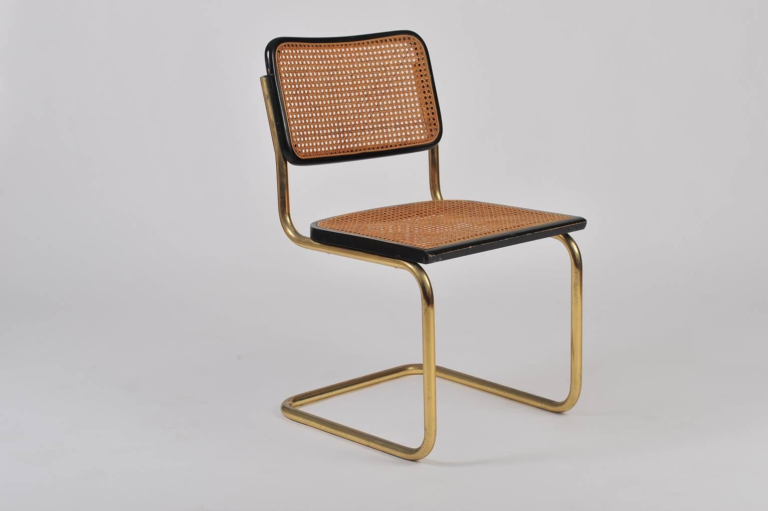 gold cesca chair
