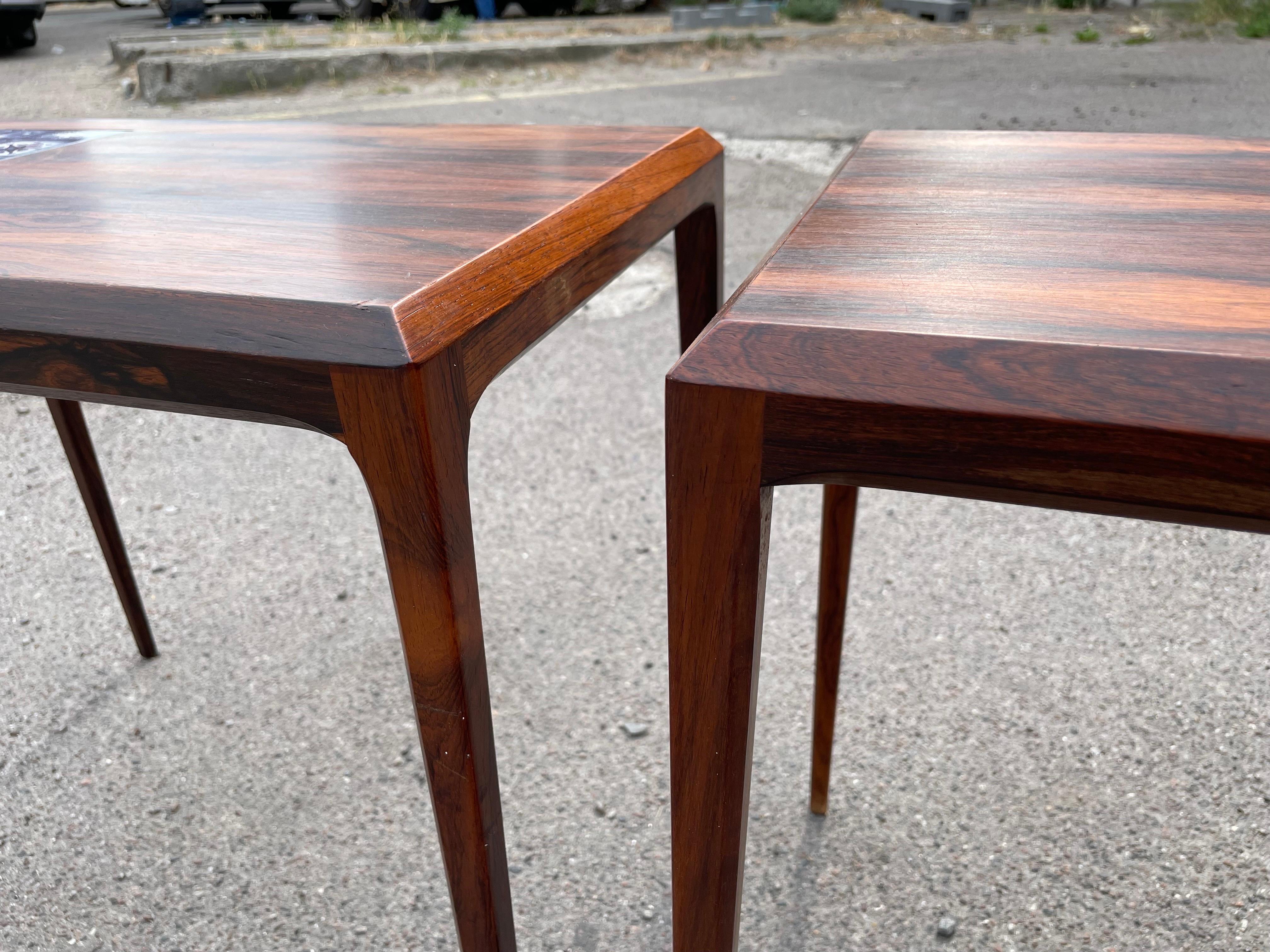 Une paire de superbes tables latérales danoises Severin Hansen des années 60 en vente 4