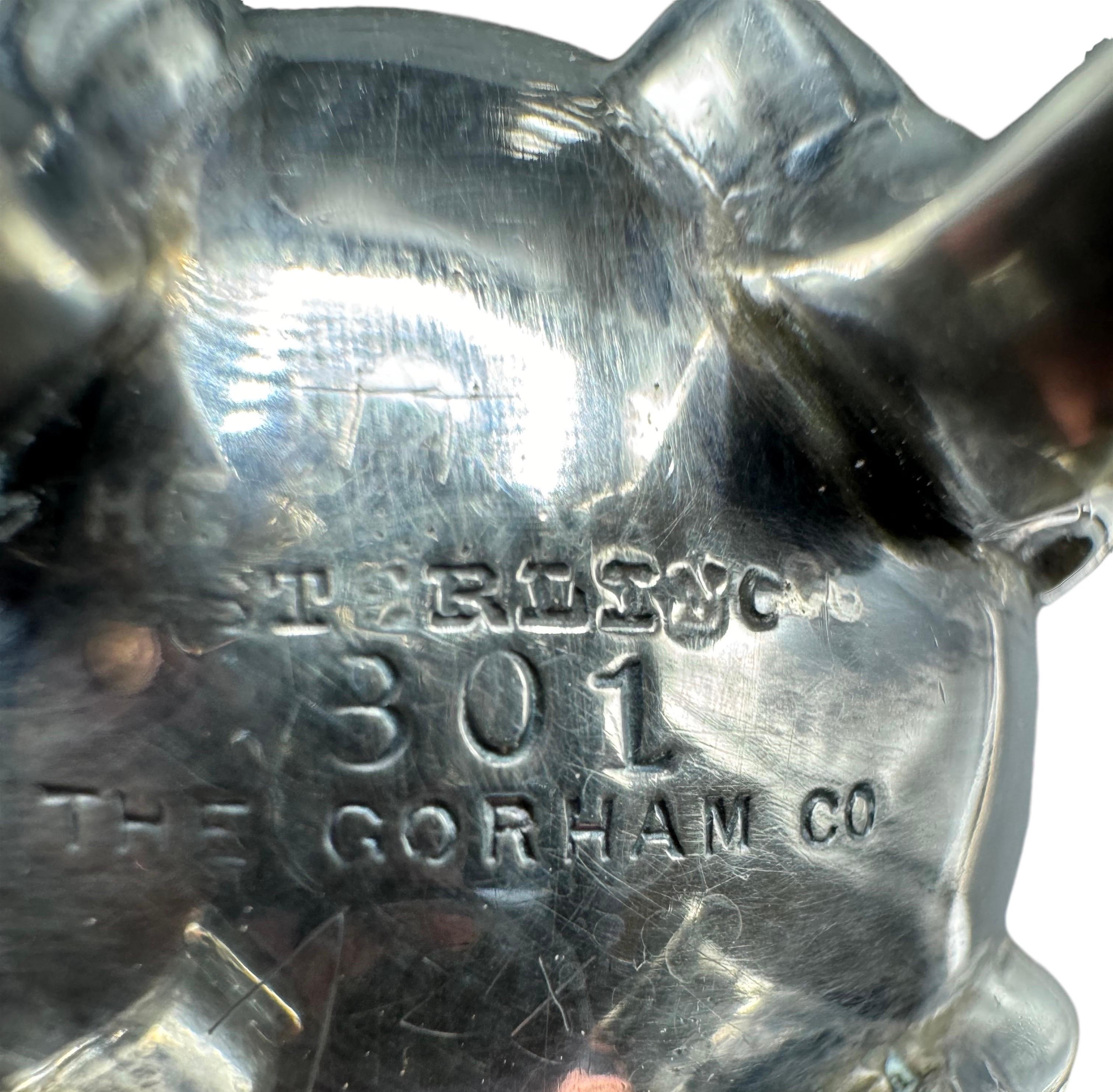 Pareja de saleros y pimenteros Gorham de plata de ley en venta 6