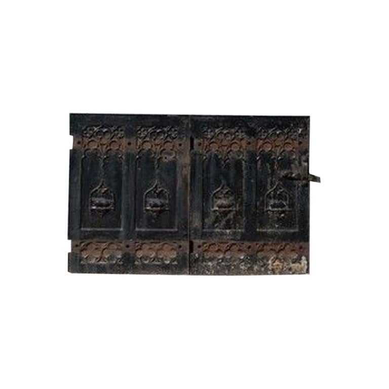 A Pair Of Gothic Cast Iron Doors For Sale