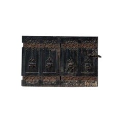 A Pair Of Gothic Cast Iron Doors
