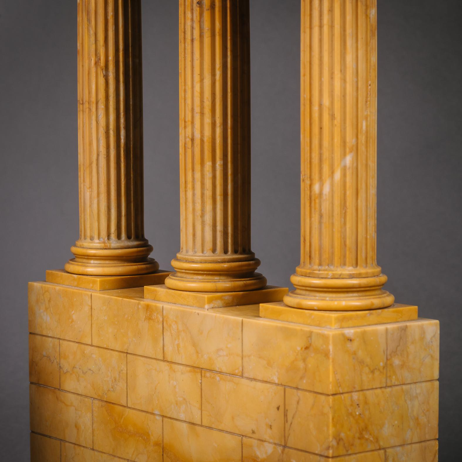 19th Century A Pair of ‘Grand Tour’ Models of Ruins Celebrating the Corinthian Order For Sale