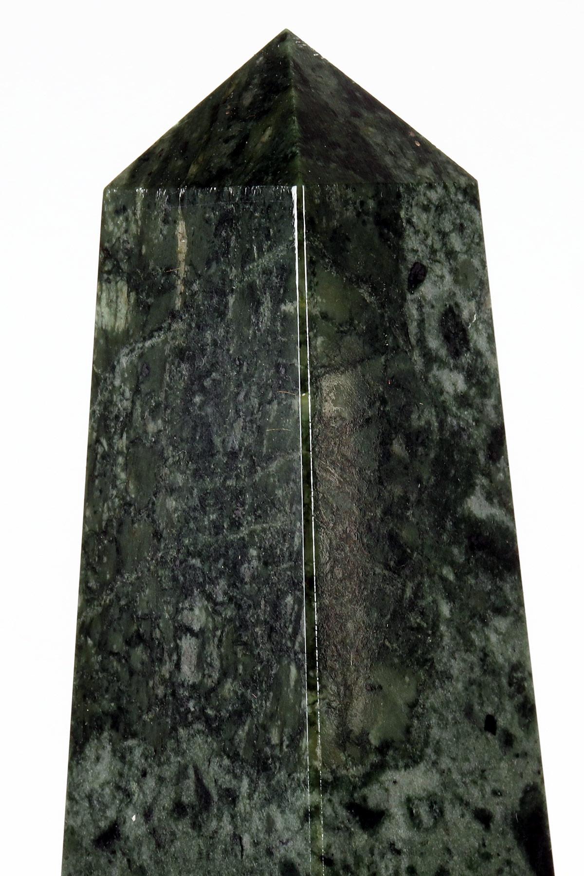 A pair of Grand Tour obelisks, Green Alps marble, Italy second half of 19th cent For Sale 4