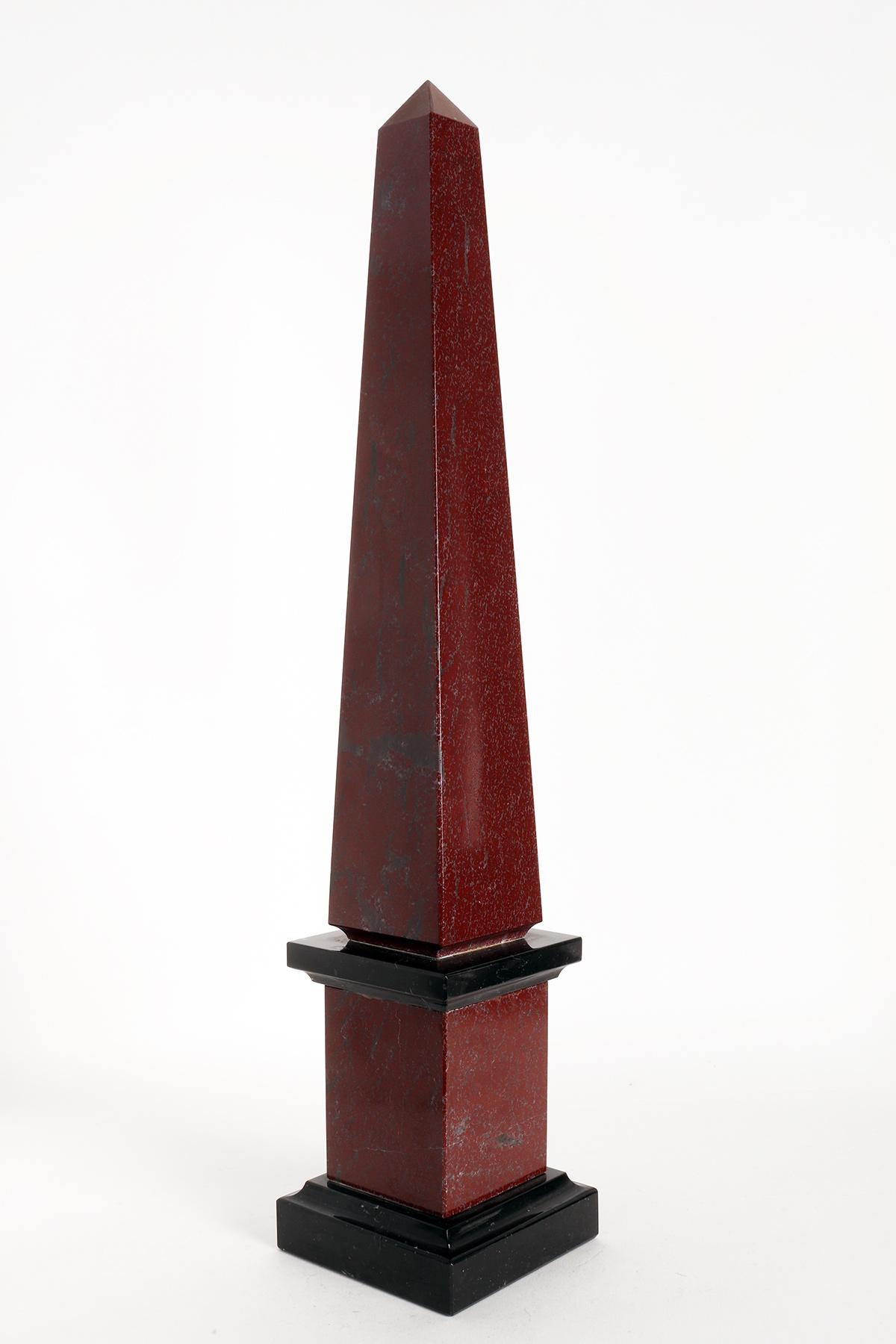 Italian Pair of Grand Tour Obelisks, Italy Second Half of 19th Century For Sale