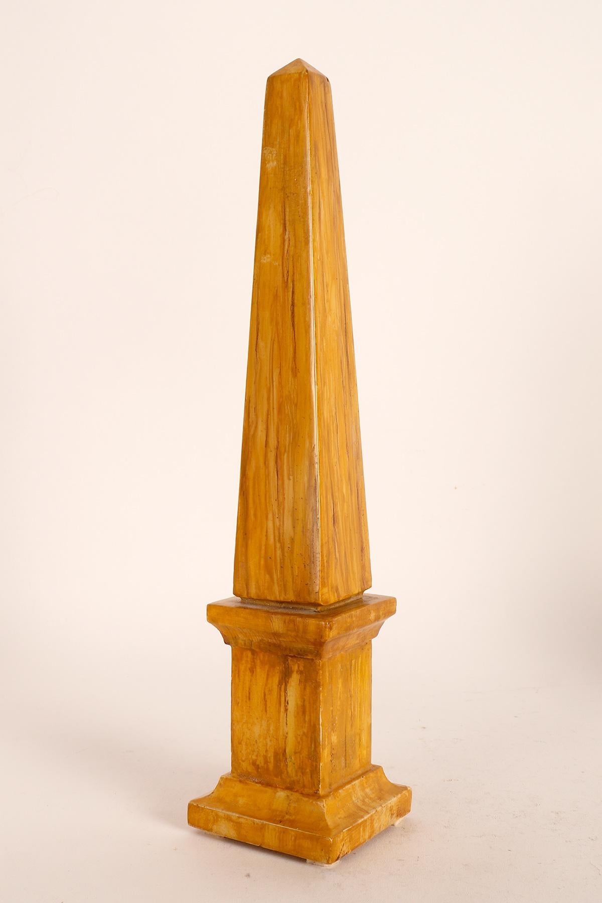 Pair of Grand Tour Obelisks, Italy Second Half of 19th Century In Good Condition For Sale In Milan, IT