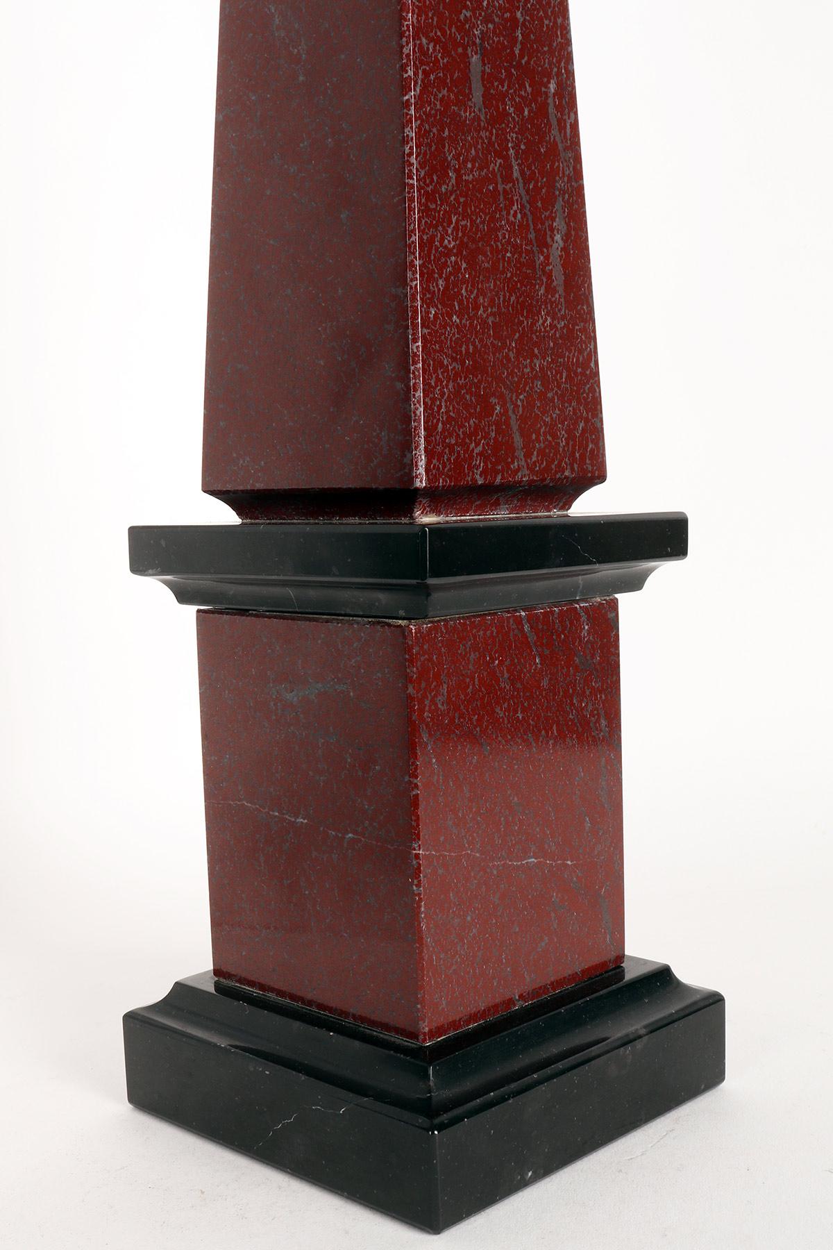 A pair of Grand Tour obelisks, Italy second half of 19th century. For Sale 2